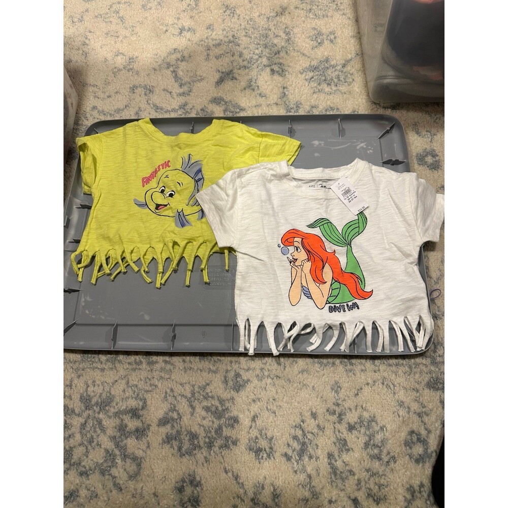 2- BABY GAP Disney fringe bottom shirts size 12-18 months
